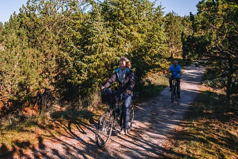 Man stretching his legs